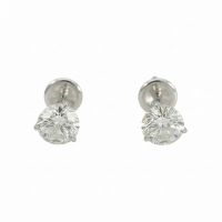Diamant-Ohrringe 14k Weissgold 2.09ct